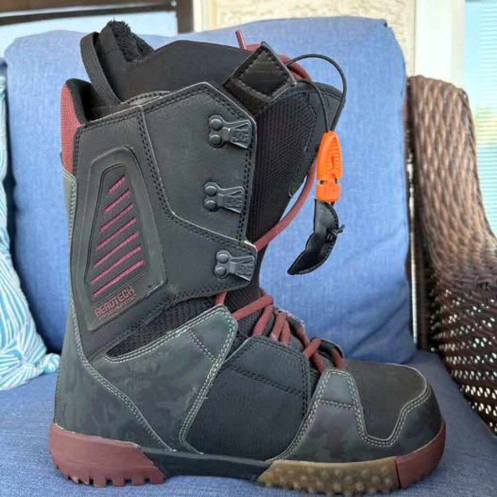 DC Ceptor Snowboard Boots Men's Size 11 Black Camo Lace-Up - Picture 4 of 10
